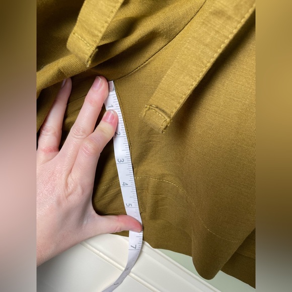 Like New Old Navy Cotton Rompe Adjustable Waist 6” Inseam Brown/Green Plus 1X - Picture 11 of 13